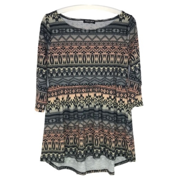 About a Girl Aztec Boho Top - Picture 1 of 6